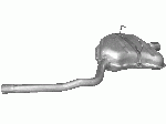 Глушник Міні Купер (Mini Cooper) 1.6 01-08 (59.03) Polmostrow алюминизированный
