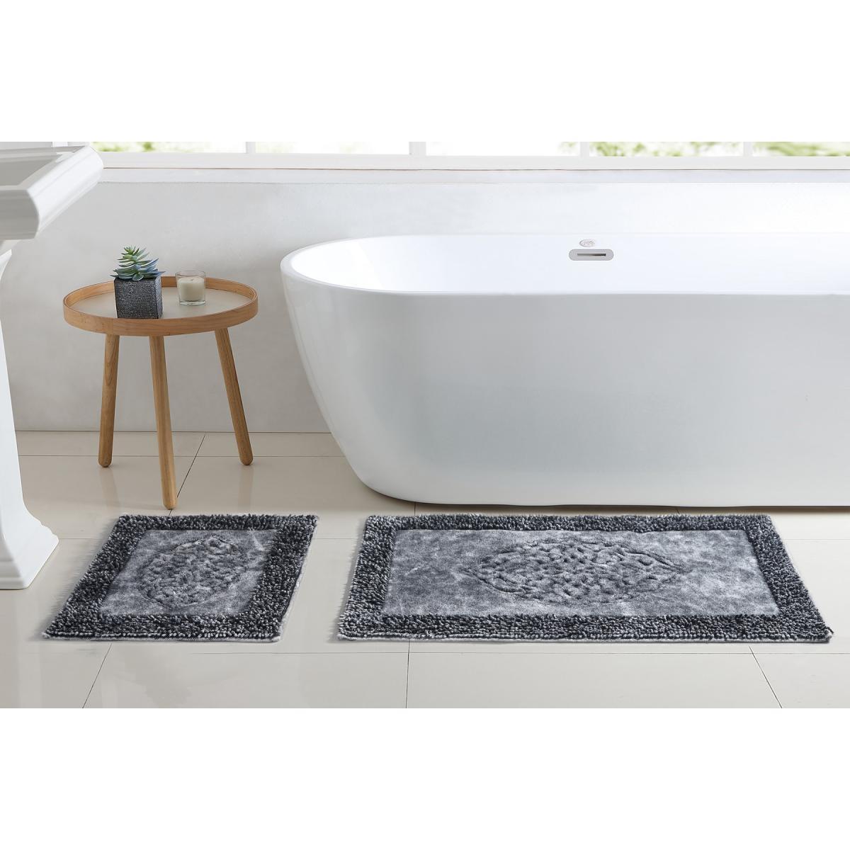 Килимки набір для ванної Arya Damaks 60x100 - 60x50 див.