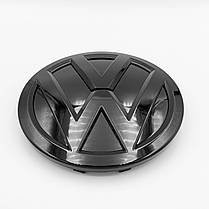 Емблема передня VW (Фольцваген) 140мм POLO 6, GOLF 7, JETTA 6, PASSAT B8, TOURAN 2, TOUAREG 3 Глянець (3GD853601B), фото 3