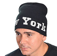 Стильная зимняя шапка лопата New York Нью Йорк мужская женская унисекс