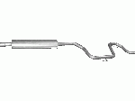 Резонатор Сааб 9-3 (Saab 9-3) 1.8/2.0 02- (48.08) Polmostrow алюминизированный