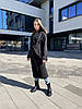 Чорне жіноче пальто 40, 42, 44, 46, 48, 50, 52 жіноче зимове пальто з італійського кашеміру, фото 9