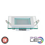 Квадратний врізний світильник Horoz MARIA 6W 96х35мм, фото 2