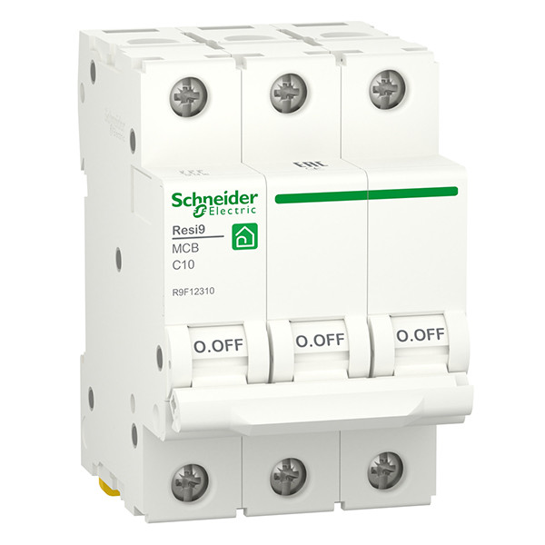 Автоматичний вимикач 3Р 10А Resi9 Schneider Electric R9F12310