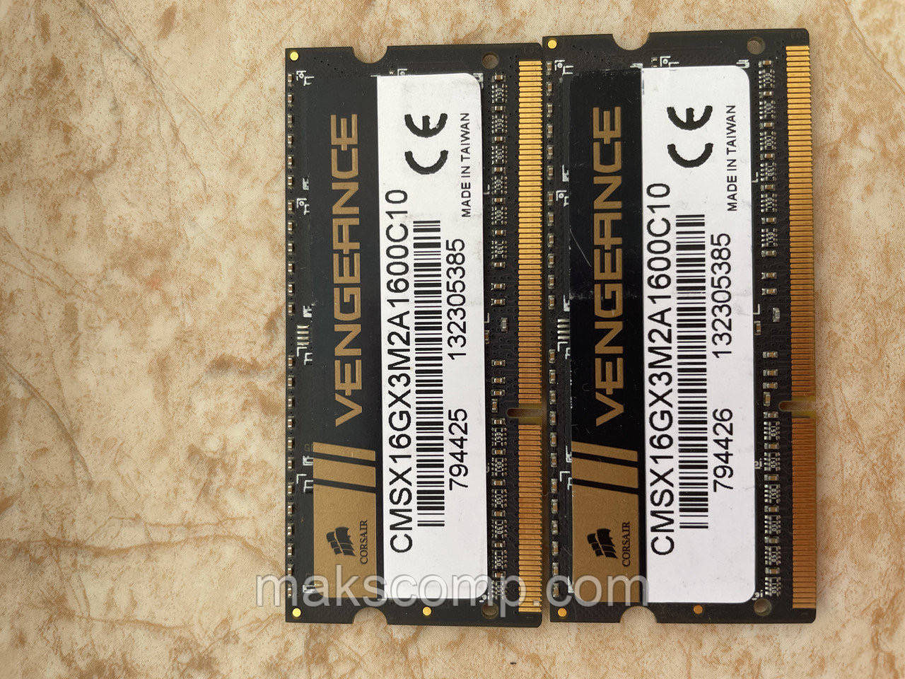 Пам'ять Corsair 8Gb PC3-12800S DDR3-1600 So Dimm