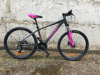 Велосипед Crosser 075С 26" (рама 15,5, 21S) Hidraulic Shimano серо-розовый