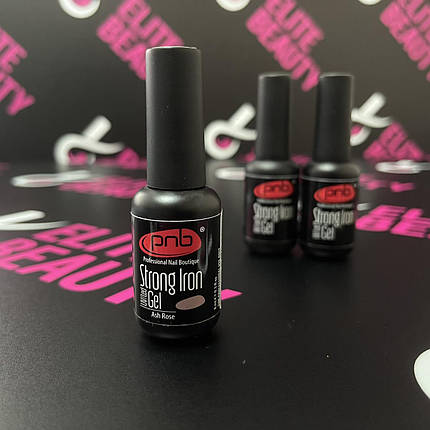 Моделюючий стронг гель PNB Strong Iron Gel Ash Rose (попеляста троянда), 8 мл, фото 1