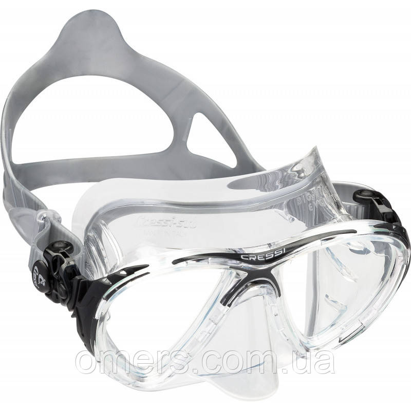 Маска Cressi Big Eyes Evolution Crystal, прозоро-чорна