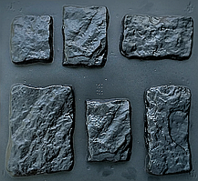 Форми для гіпсової плитки "Кольрабі" (6 видів каменю, 15 плиток)