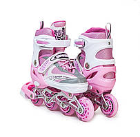Дитячі розсувні ролики Happy Star "Pastel Pink". Розмір 29-33