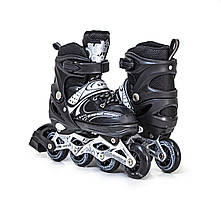 Розсувні ролики Star Happy. Чорний колір. Розмір 29-33