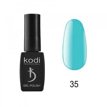 Гель-лак Kodi Professional No 35 AQ (бірюзовий) 8 мл, фото 1