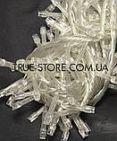 Гірлянда 300 LED, Білий колір, прозорий провід, 15 метрів, фото 2