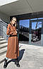 Преміальне жіноче демісезонне пальто теракотове, фото 4