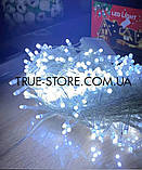 Гірлянда 300 LED, Білий колір, прозорий провід, 15 метрів, фото 5