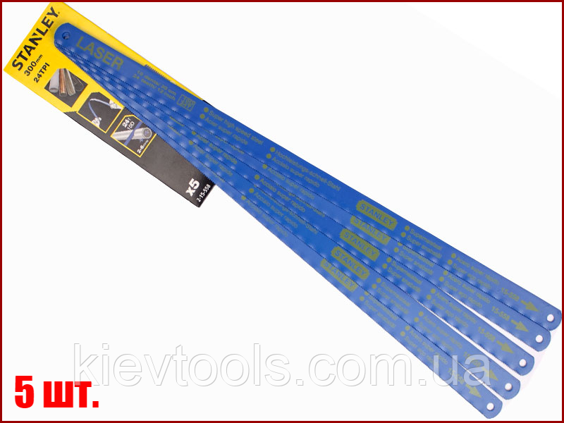 Полотна біметалеві гнучкі для металу 5 шт. Stanley 2-15-558