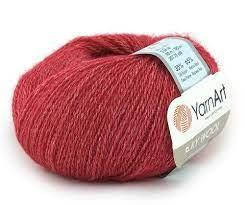 Турецька зимова пряжа для в'язання YarnArt Silky Wool (силки вул) вовна з шовком 333 вишня