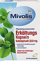 Mivolis Erkältungskapseln Eukalyptusöl Капсули проти кашлю та застуди з евкаліптом 60 шт.