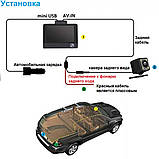 Відеореєстратор автомобільний з 3 камерами і 4х дюймовим екраном зі зйомкою салону + карта пам'яті 32 гб, фото 7