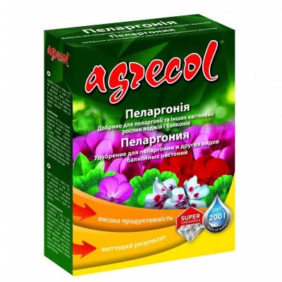 Добриво для пеларгоній Agrecol 15-10-25, 0.2 кг, фото 2