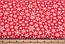 Тканина бавовняна "Сніжинки густі на червоному тлі" № 436, фото 2
