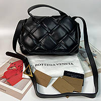 Женская мягкая дутая плетённая сумка на и через плечо Bottega Veneta Боттега Венета