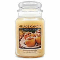 Аромасвеча ТМ Village Candle Пряное яблоко с ванилью (время горения 170 часов)