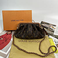 Женская двухстороння сумка клатч через плечо Louis Vuitton LV Луи Виттон