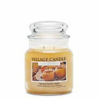 Аромасвеча ТМ Village Candle Пряное яблоко с ванилью (время горения 105 часов) от интернет магазина La Flor