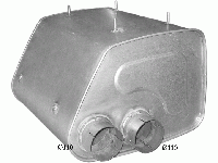 Глушитель MAN F2000 95-01 din 49377 (68.27) Polmostrow