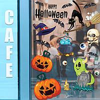 Вінілова Наклейка Моторошний набір відьом розмір листа 1100х1000