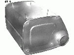 Глушник MAN F2000 19.293/343F/FL/FLL 26.293/343FLL 19.403 06/85- (68.21) Polmostrow алюминизированный