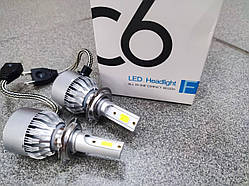 Н7 Світлодіодні лампи у фарі 60 Вт 6000LM