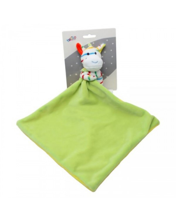 Іграшка-обнімашка "Зебра" 25см, зелена, Tulilo, 11/5004/1