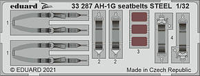 AH-1G сталеві ремені. Набір фототравлення в масштабі 1/32. EDUARD 33287, фото 1