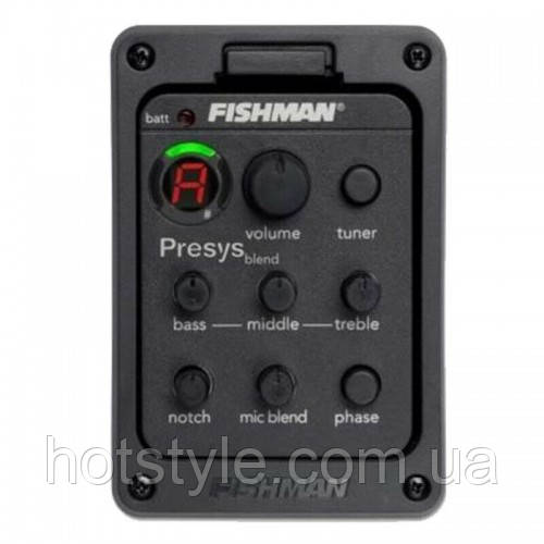 Звукознімач п'єзо для гітари тюнер еквалайзер Fishman Presys Blend 301, 105663