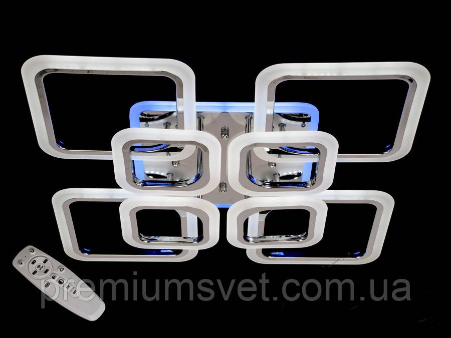 LED-люстра з димером і RGB-підсвіткою, 125 W A8060/4+4 HR LED RGB dimmer, фото 1