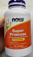 Масло вечерней примулы Now Foods Super Primrose 1300 mg of Evening Primrose Oil 120 капсул