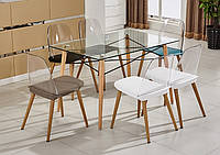 Стол обеденный стекло Микс мебель Эверест Glass 120х80 см прозрачный