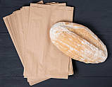 Паперові крафт пакети для хліба, м'яса, овочів 220*80*380 мм, упаковка 1000 шт, фото 9