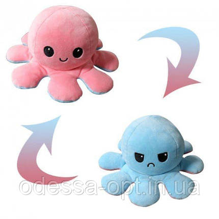 М'яка іграшка восьминіг двостороння mix color OCTOPUS, фото 1
