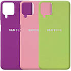 Чехол Silicone Case full для Samsung Galaxy М32 (М325) Navy Blue, фото 5