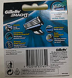 Змінні касети картриджі для гоління Gillette Mach3 (8 шт) Жилет Мак3 8 касет, фото 2