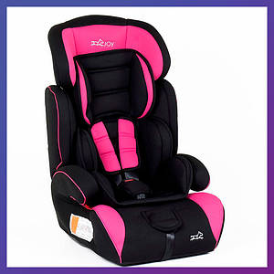 Дитяче автокрісло від 9 місяців до 12 років група 1-2-3 (9-36 кг) JOY 5810 рожеве
