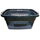Кошик торговий 22 л, пластиковий кошик покупця, кошик в магазин для покупок, фото 2