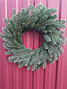 Вінок хвойний штучний новорічний Литий Елітний Зелений 50 см, Новорічний декор для дому, фото 3