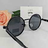 Круглі чорні поляризовані окуляри Matrix з пружинками, фото 7