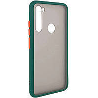 Матовий протиударний чохол для Xiaomi Redmi Note 8T зелений бампер
