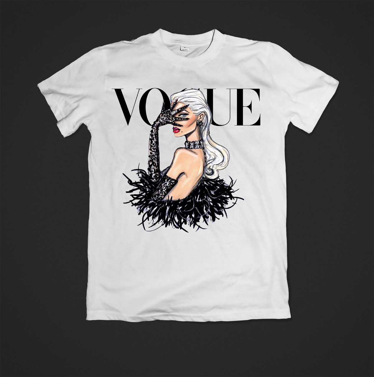 Футболка жіноча з принтом VOGUE, фото 1