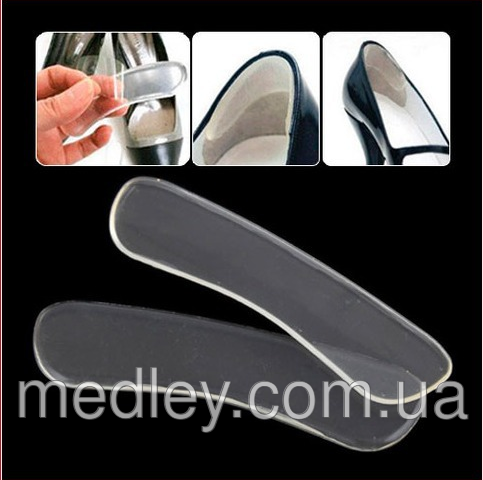 Силіконові вкладки для взуття проти мозолів на п'ятах, фото 1